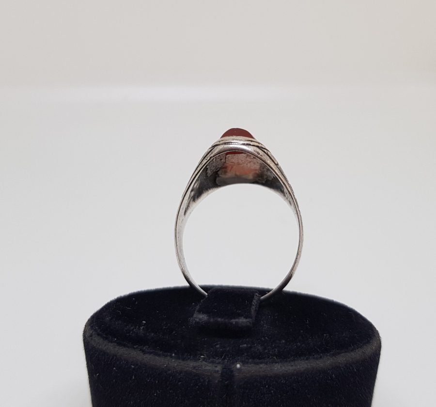 AKİK TAŞLI ANTİKA GÜMÜŞ YÜZÜK