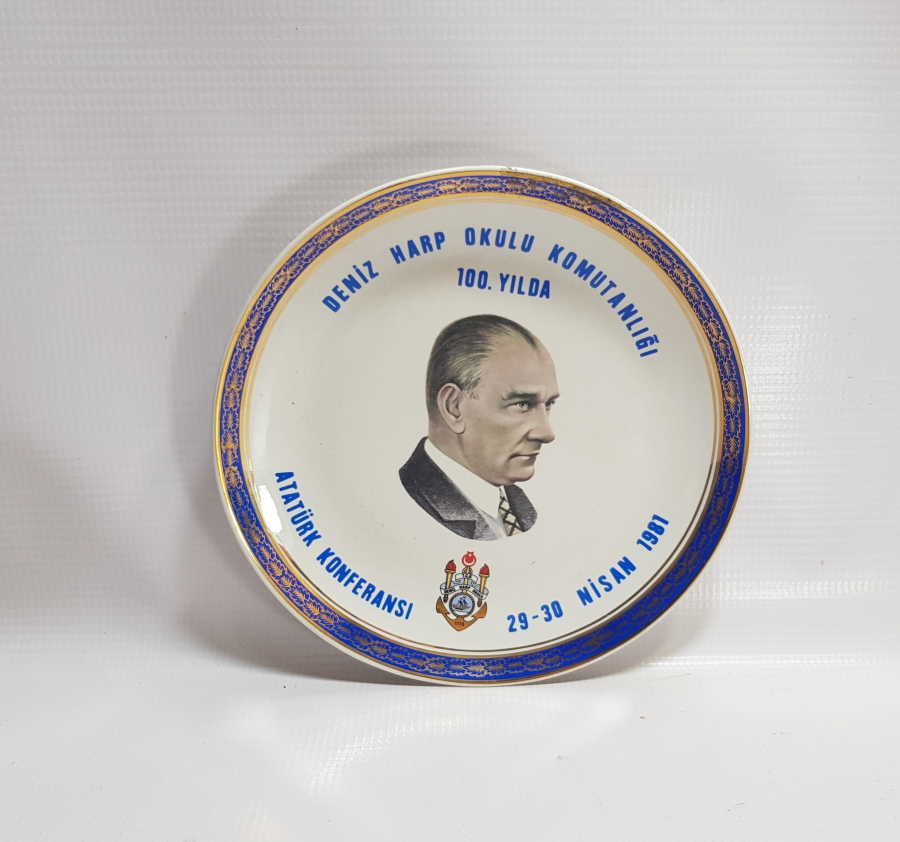 1981 DENİZ HARP OKULU KOMUTANLIĞI SERAMİK TABAK