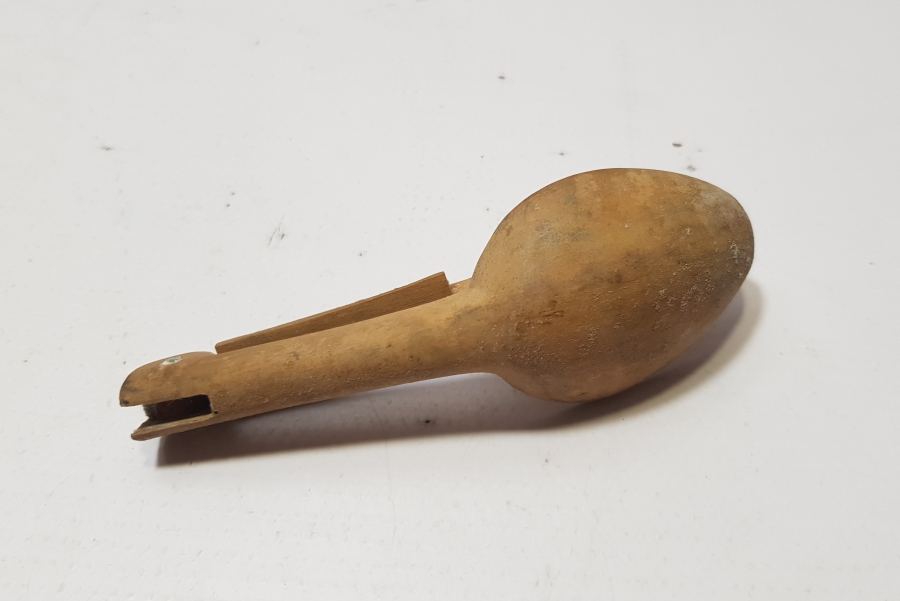 ANTİKA SÜRMENE İŞİ AHŞAP SEYAHAT ÇATAL KAŞIĞI