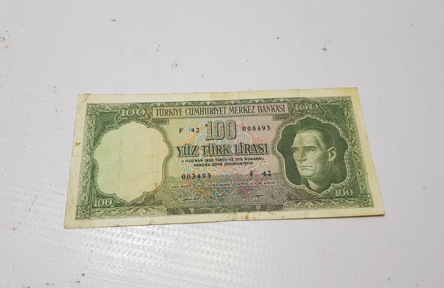5. EMİSYON 100 LİRA KAĞIT PARA