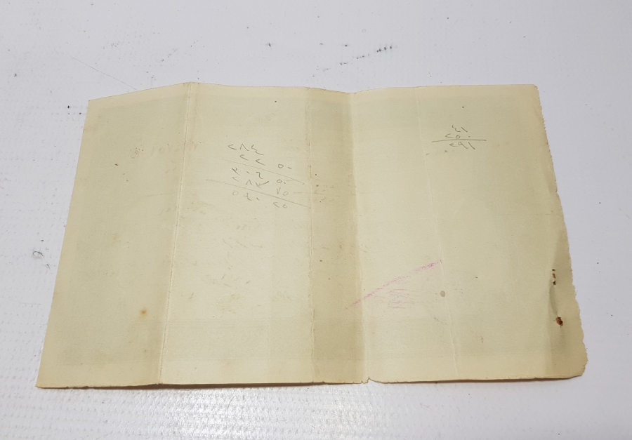 OSMANLICA ZİRAAT BANKASI ÇEK