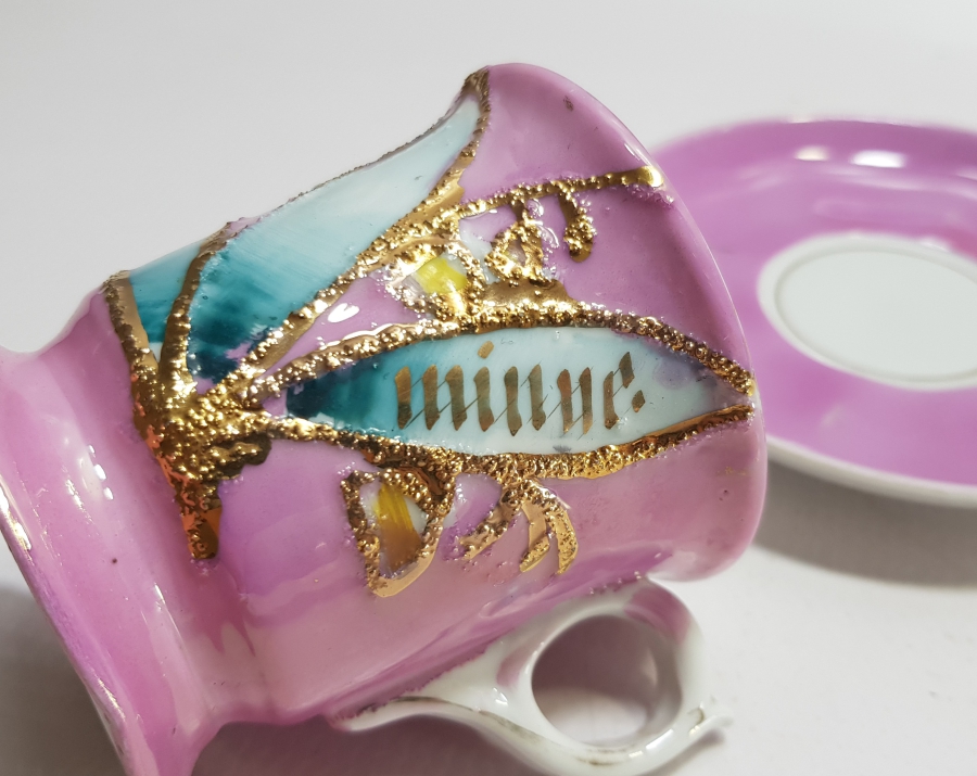 OSMANLI DÖNEMİ ALTIN YALDIZLI SARAY İŞİ FİNCAN