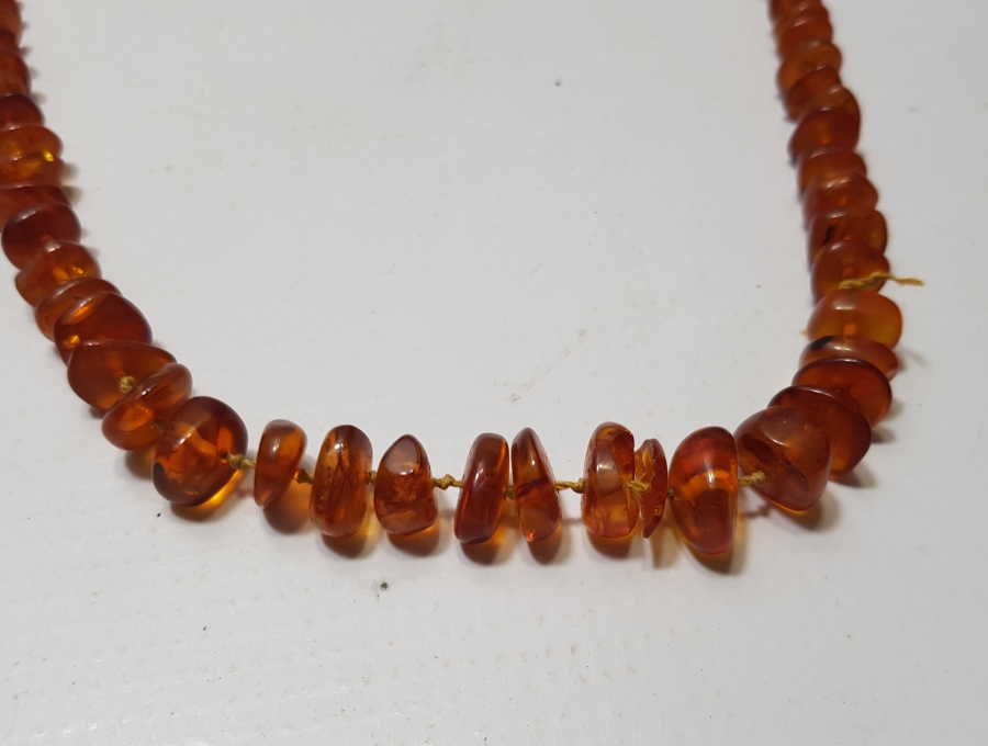 ANTİKA DAMLA KEHRİBAR GERDANLIK