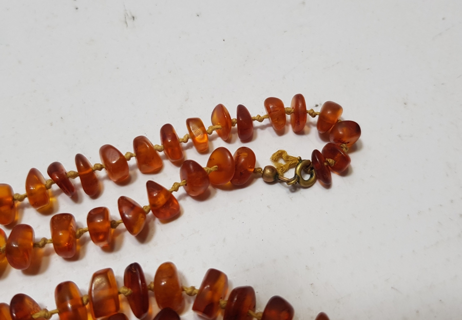 ANTİKA DAMLA KEHRİBAR GERDANLIK