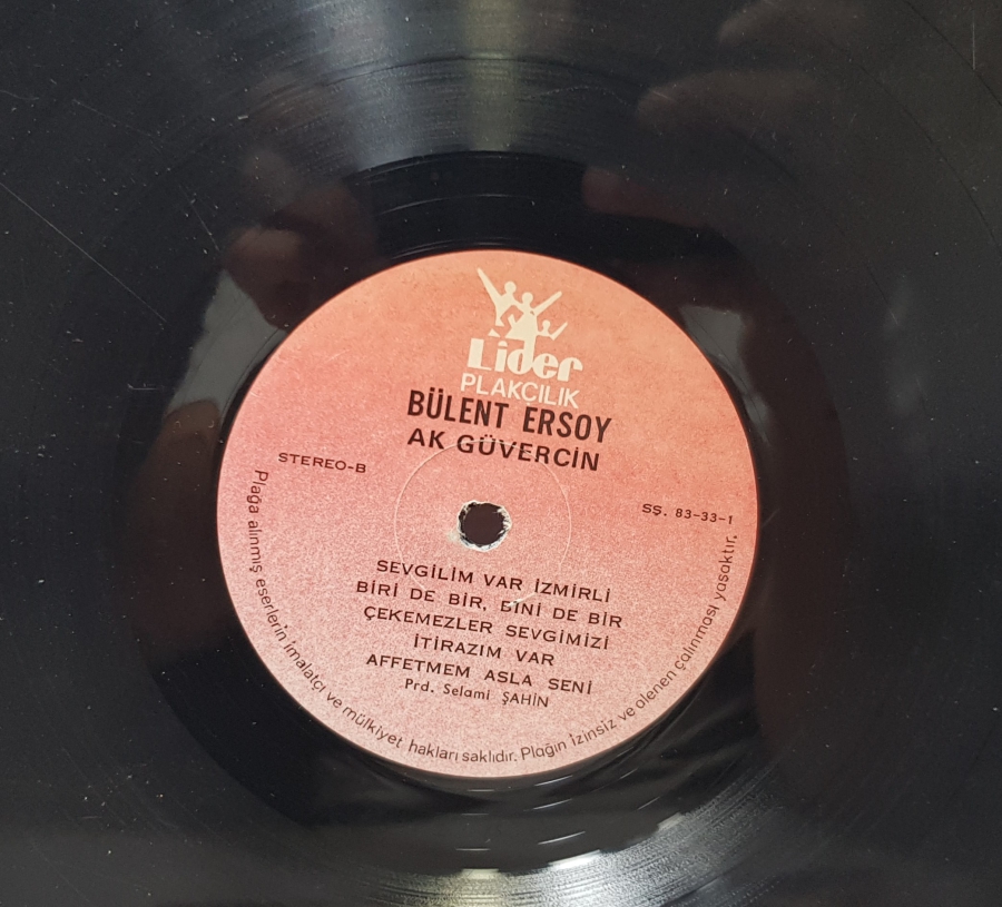 BÜLENT ERSOY AK GÜVERCİN LONG PLAY PLAK