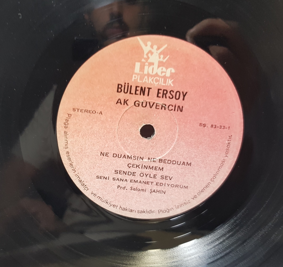 BÜLENT ERSOY AK GÜVERCİN LONG PLAY PLAK