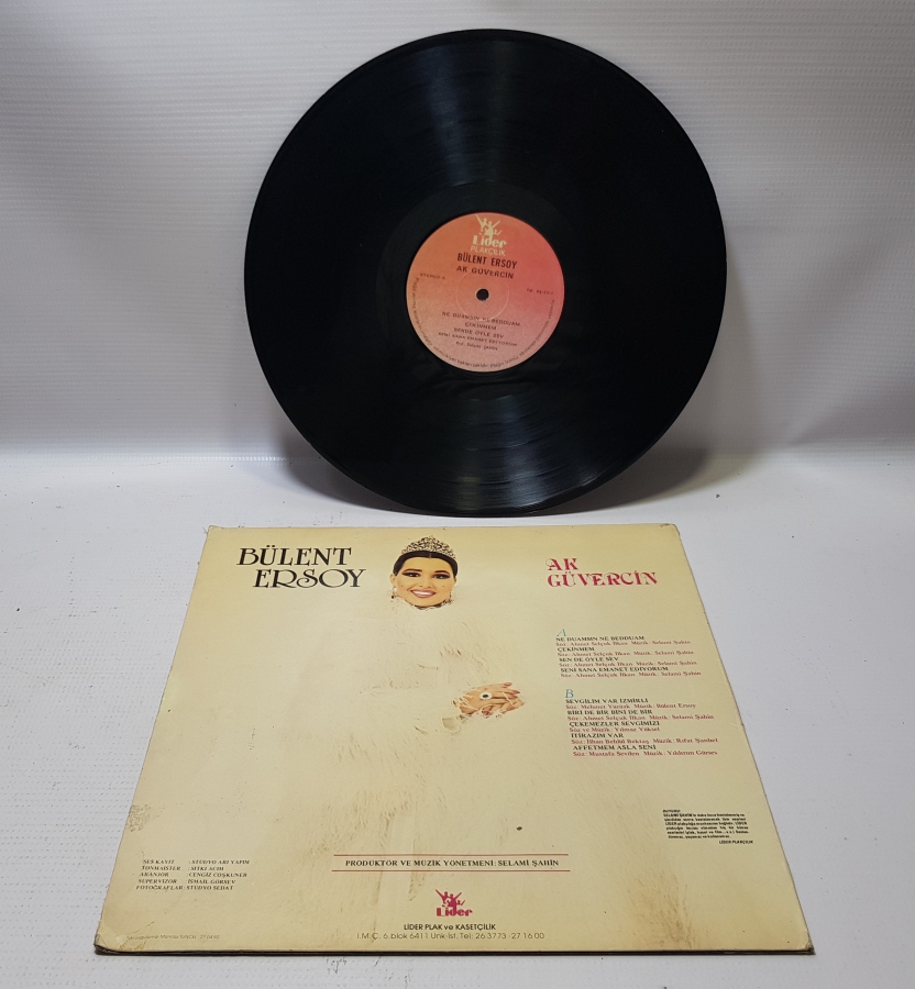 BÜLENT ERSOY AK GÜVERCİN LONG PLAY PLAK