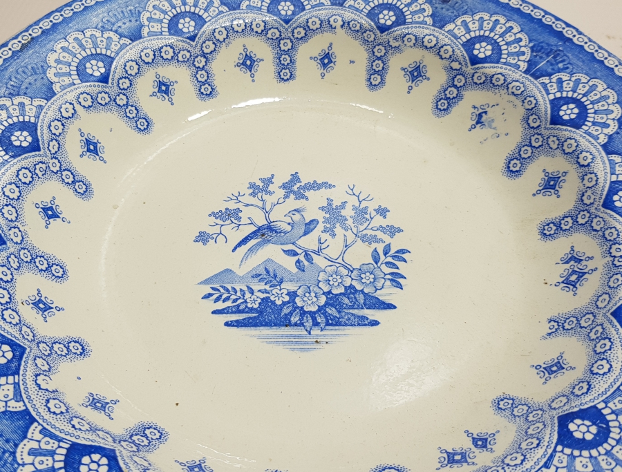 OSMANLI DÖNEMİ STAMBUL DAMGALI PORSELEN TABAK