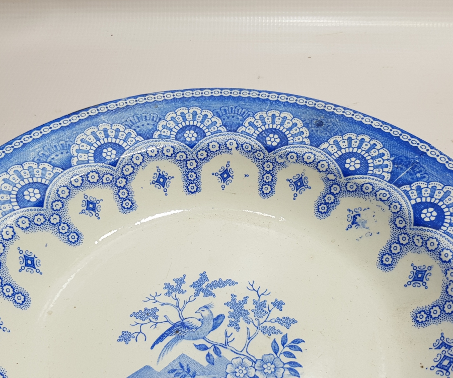 OSMANLI DÖNEMİ STAMBUL DAMGALI PORSELEN TABAK