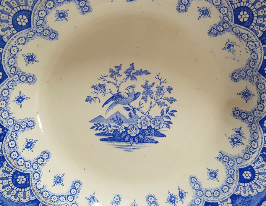 OSMANLI DÖNEMİ STAMBUL DAMGALI PORSELEN TABAK