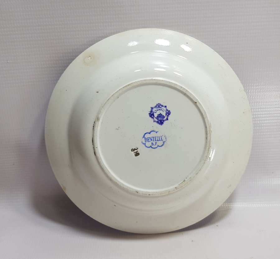 OSMANLI DÖNEMİ STAMBUL DAMGALI PORSELEN TABAK