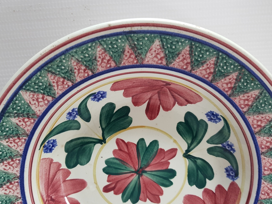 OSMANLI DÖNEMİ ÇİÇEK DESENLİ PORSELEN TABAK