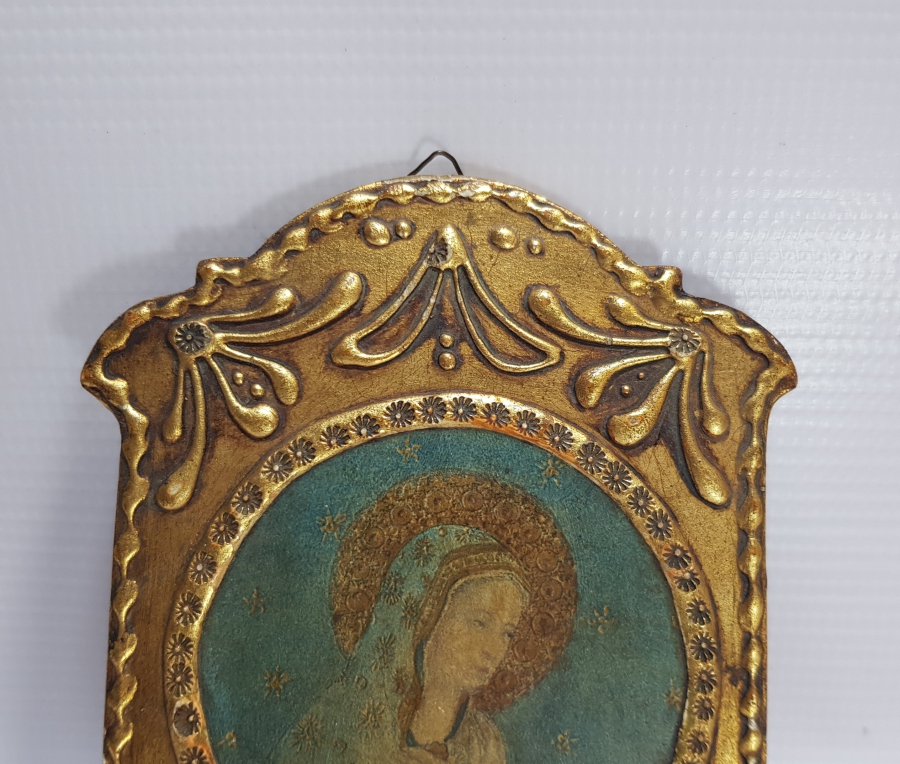 OSMANLI DÖNEMİ RUM İŞİ AHŞAP İKONA