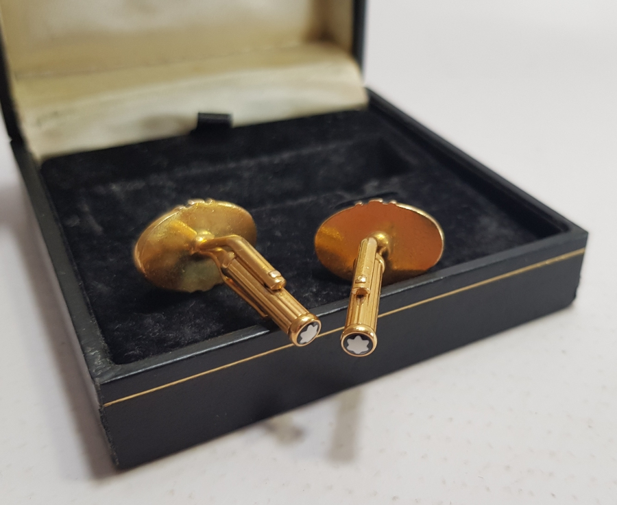 ORİJİNAL KUTUSUNDA MONT BLANC KOL DÜĞMELERİ