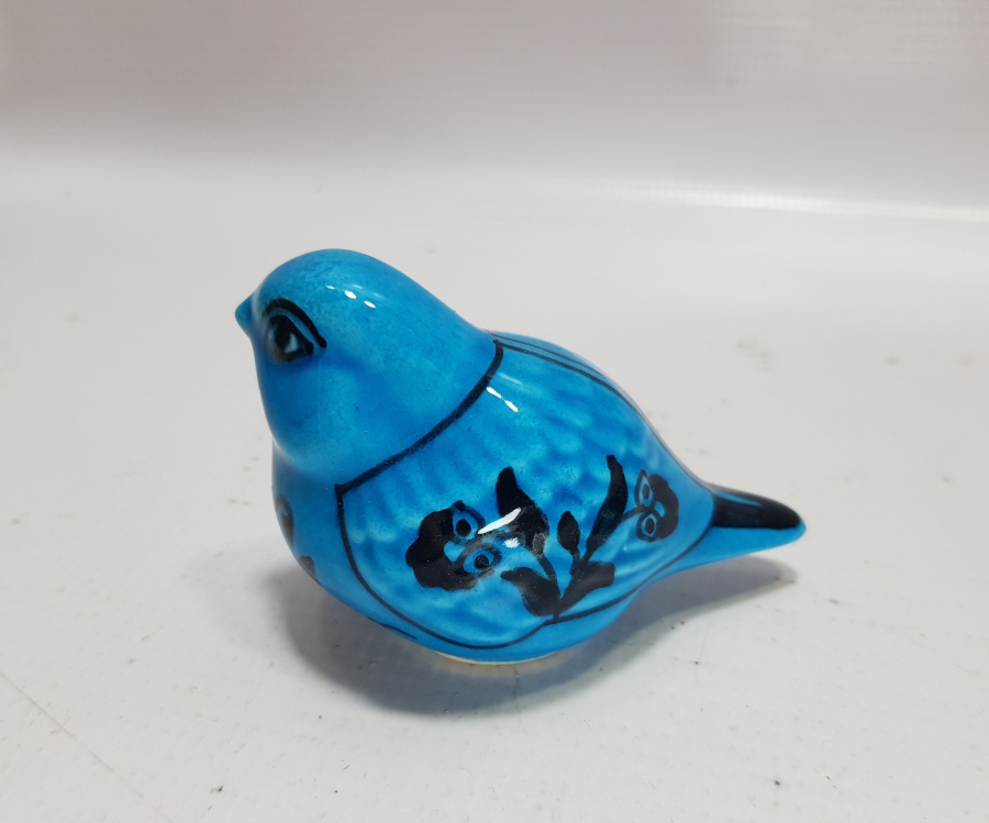 ALOPAŞALI İMZALI KÜTAHYA SERAMİK KUŞ FİGÜRÜ