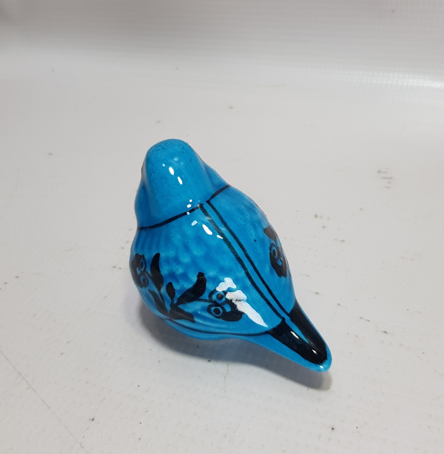 ALOPAŞALI İMZALI KÜTAHYA SERAMİK KUŞ FİGÜRÜ