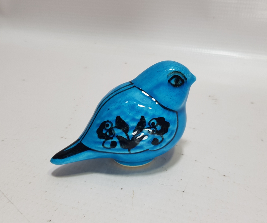 ALOPAŞALI İMZALI KÜTAHYA SERAMİK KUŞ FİGÜRÜ