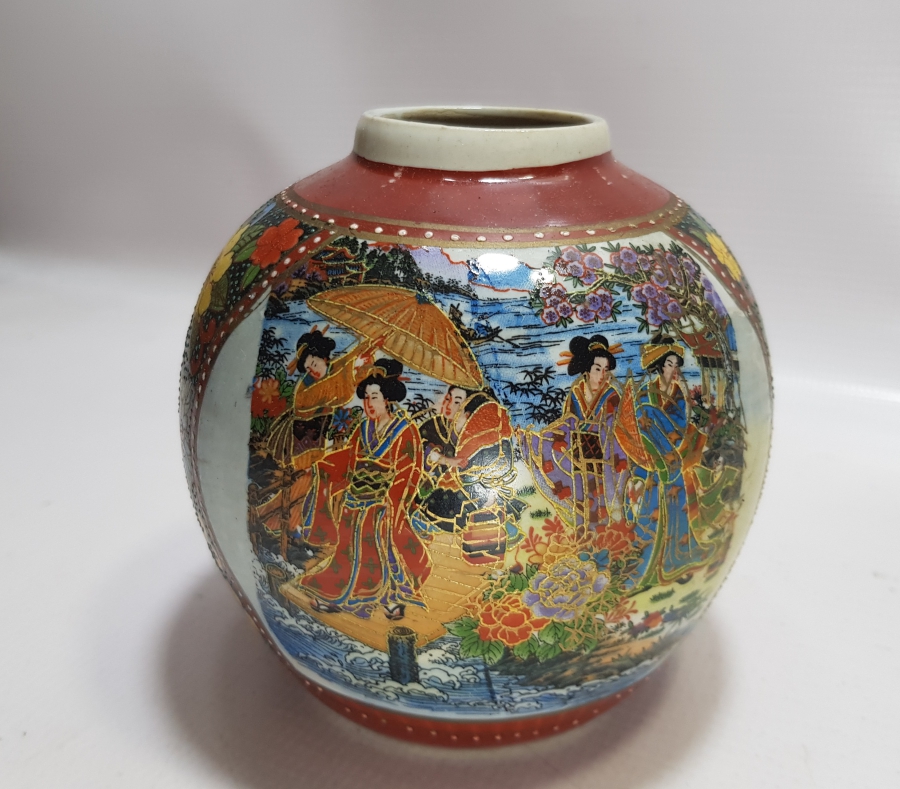 ANTİKA ESKİ ÇİN PORSELEN VAZO