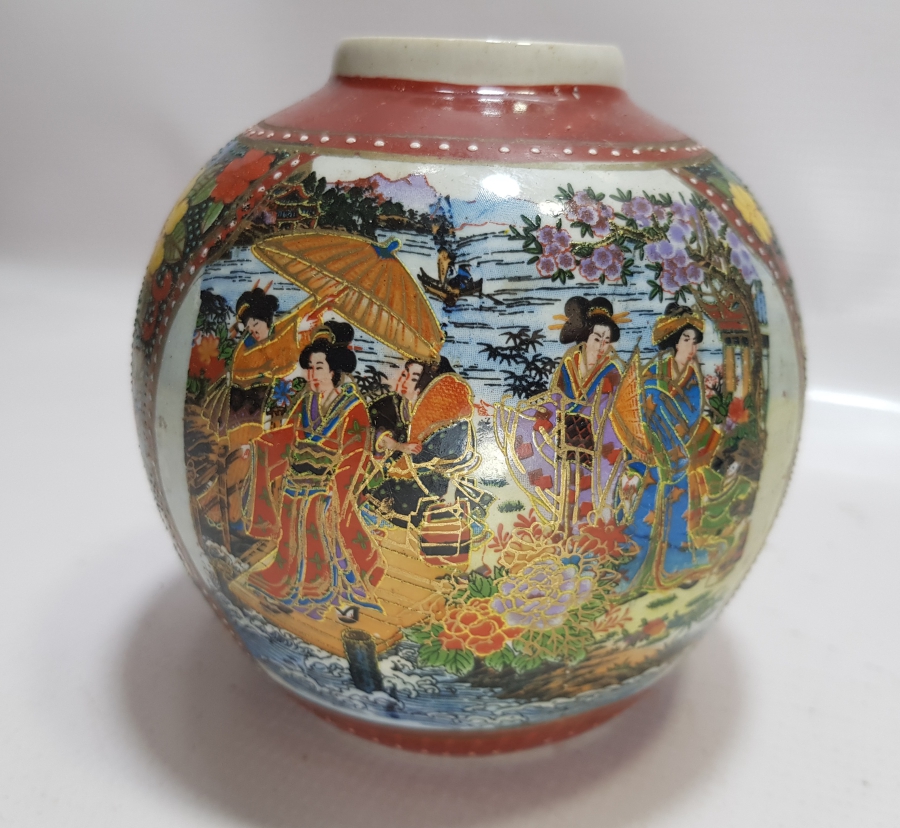 ANTİKA ESKİ ÇİN PORSELEN VAZO