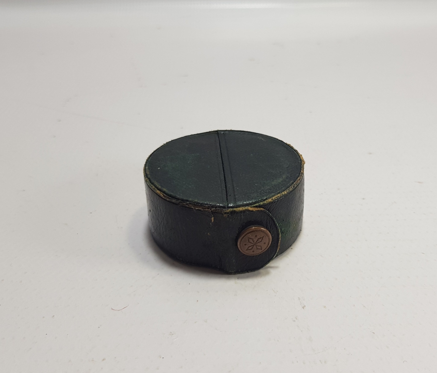 ORİJİNAL DERİ KUTUSUNDA ANTİKA SEYAHAT BARDAĞI