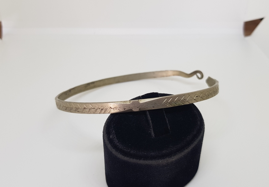 ÜZERİ KALEM İŞÇİLİKLİ OSMANLI DÖNEMİ YILAN FORMLU RUM İŞİ PAZUBEND