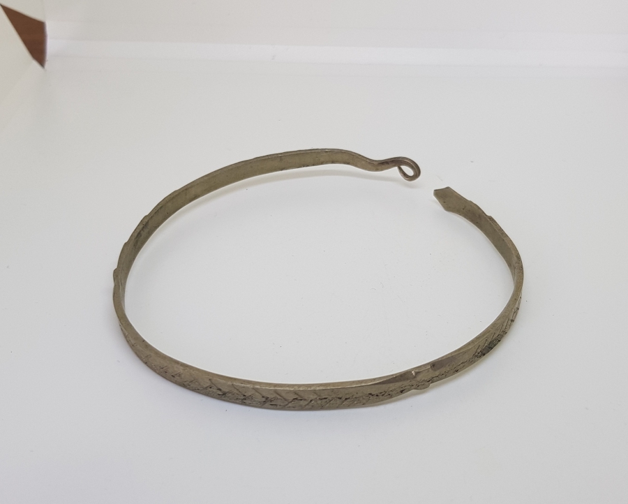 ÜZERİ KALEM İŞÇİLİKLİ OSMANLI DÖNEMİ YILAN FORMLU RUM İŞİ PAZUBEND