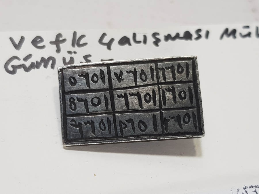 OSMANLI DÖNEMİ GÜMÜŞ TILSIM MÜHÜR