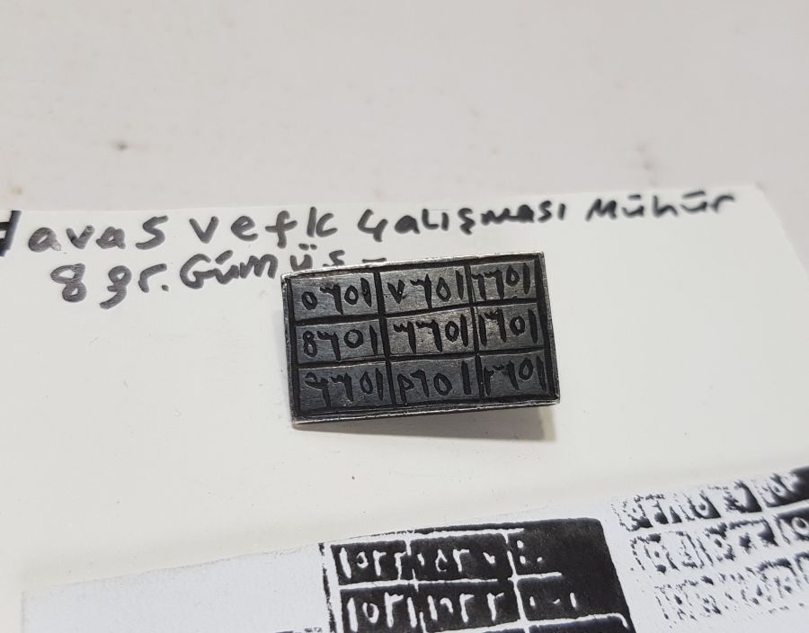 OSMANLI DÖNEMİ GÜMÜŞ TILSIM MÜHÜR