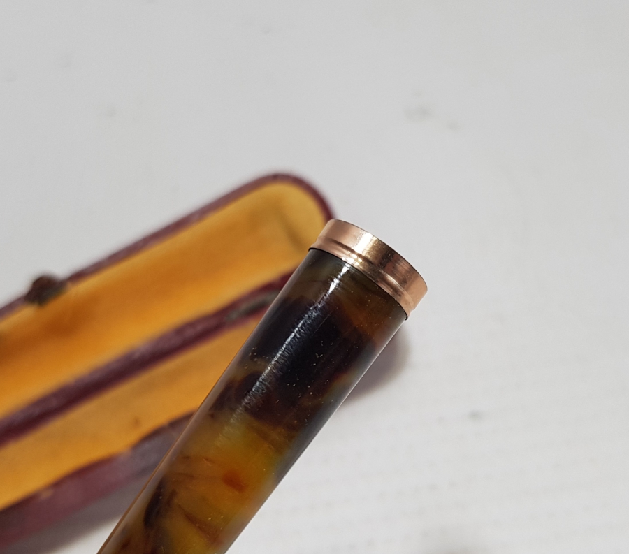 OSMANLI DÖNEMİ ALTIN UÇLU BAĞA SİGARA AĞIZLIĞI