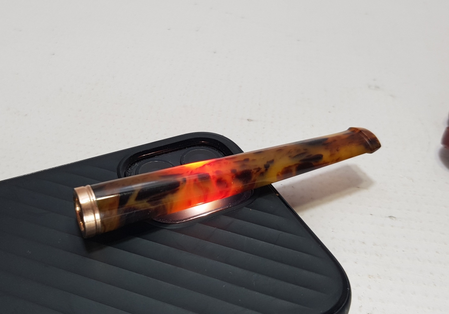 OSMANLI DÖNEMİ ALTIN UÇLU BAĞA SİGARA AĞIZLIĞI