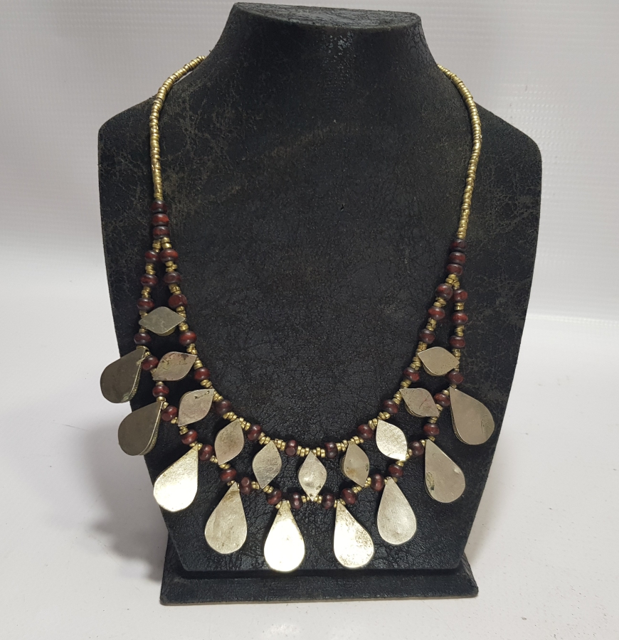 DOĞAL TAŞLI TÜRKMEN İŞİ ANTİKA GERDANLIK