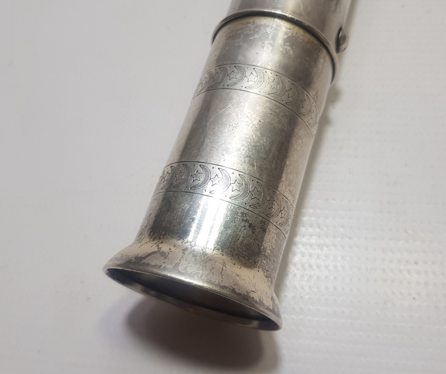 ÜZERİ AY YILDIZLI OSMANLI DÖNEMİ ÇOK NADİR GÜMÜŞ KAHVE DEĞİRMENİ