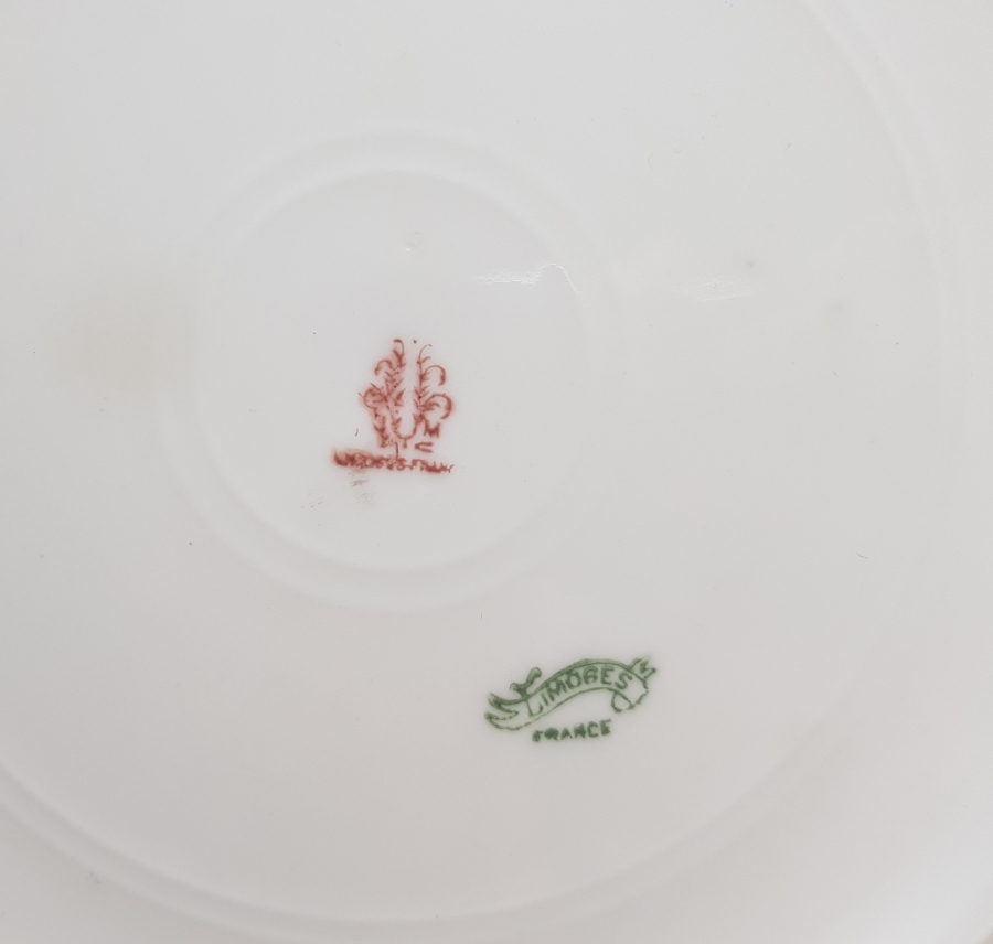 NADİR RENKTE ANTİKA LİMOGES TABAK