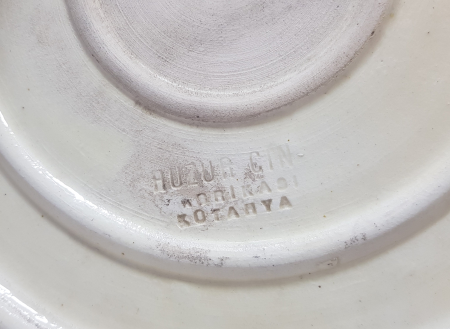 TEKKE İŞİ BÜYÜK BOY ANTİKA KÜTAHYA DUVAR TABAĞI