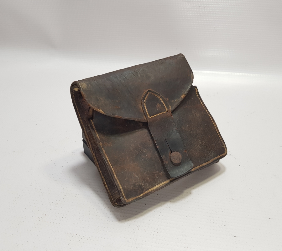 OSMANLI DÖNEMİ DERİ SÜVARİ ÇANTASI