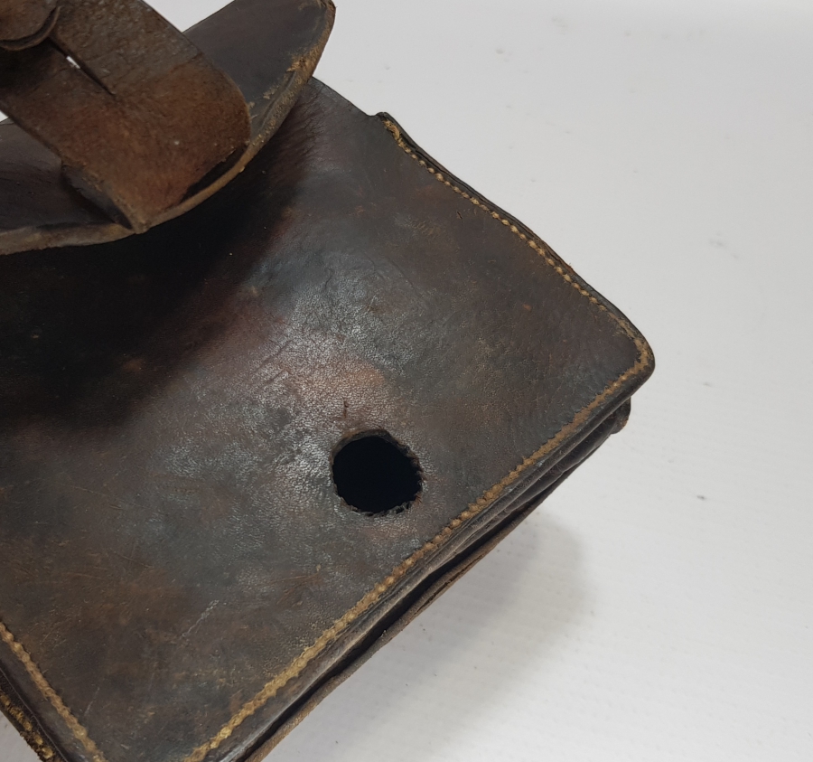 OSMANLI DÖNEMİ DERİ SÜVARİ ÇANTASI