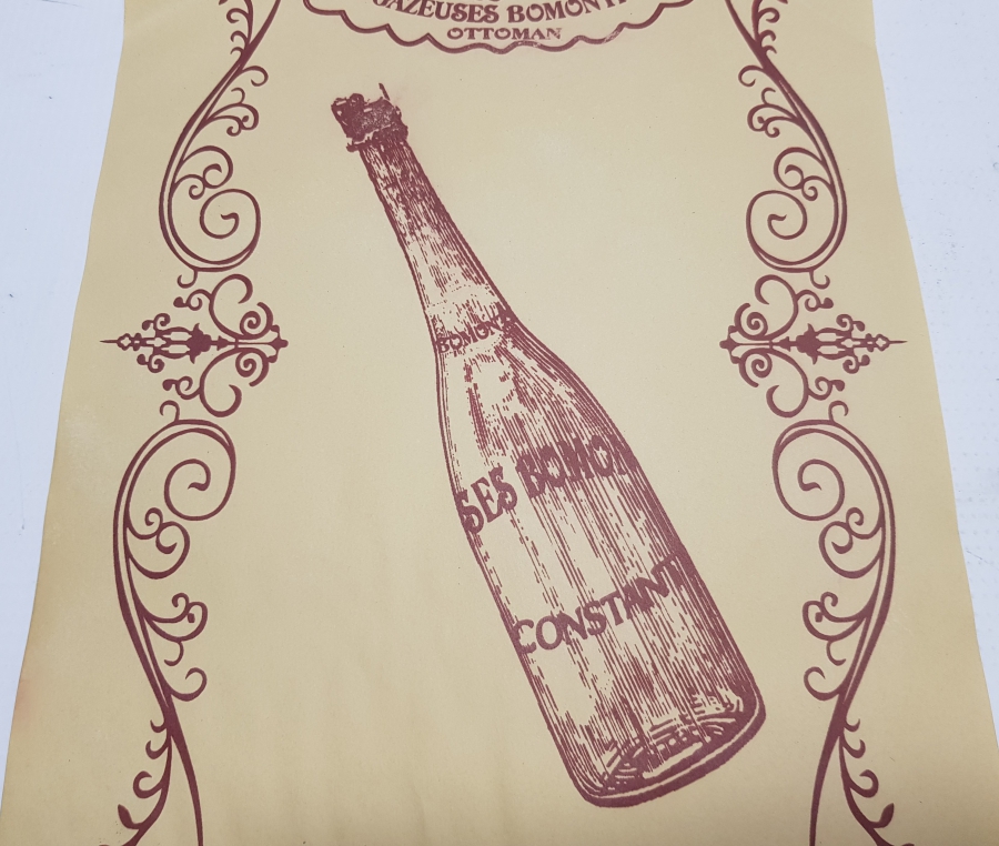 OSMANLI DÖNEMİ ÇOK NADİR BOMONTİ BİRA REKLAMI AFİŞİ