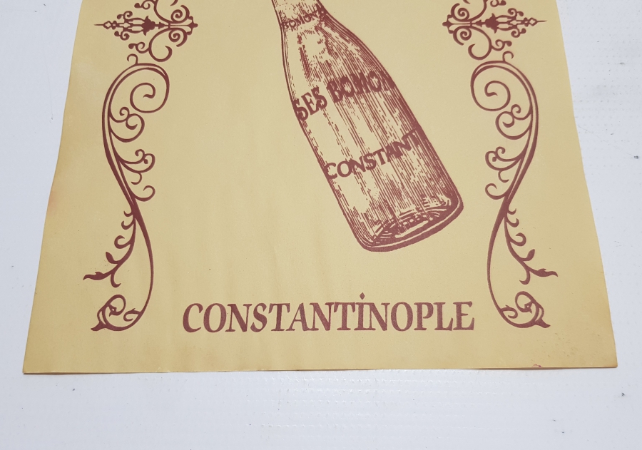 OSMANLI DÖNEMİ ÇOK NADİR BOMONTİ BİRA REKLAMI AFİŞİ