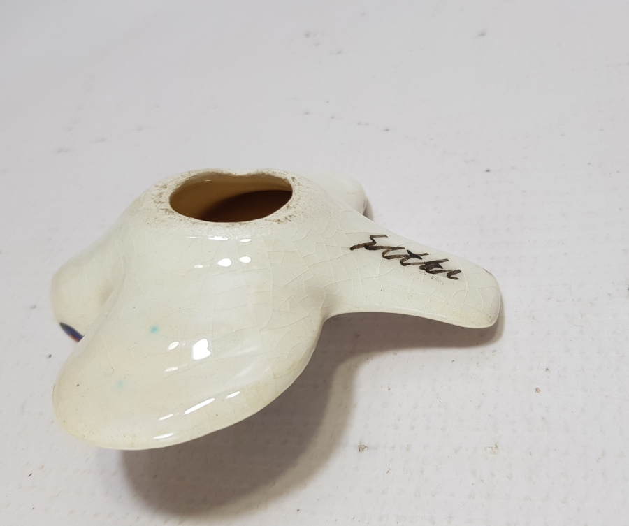 SITKI OLÇAR İMZALI KÜTAHYA SERAMİK KUŞ BİBLOSU