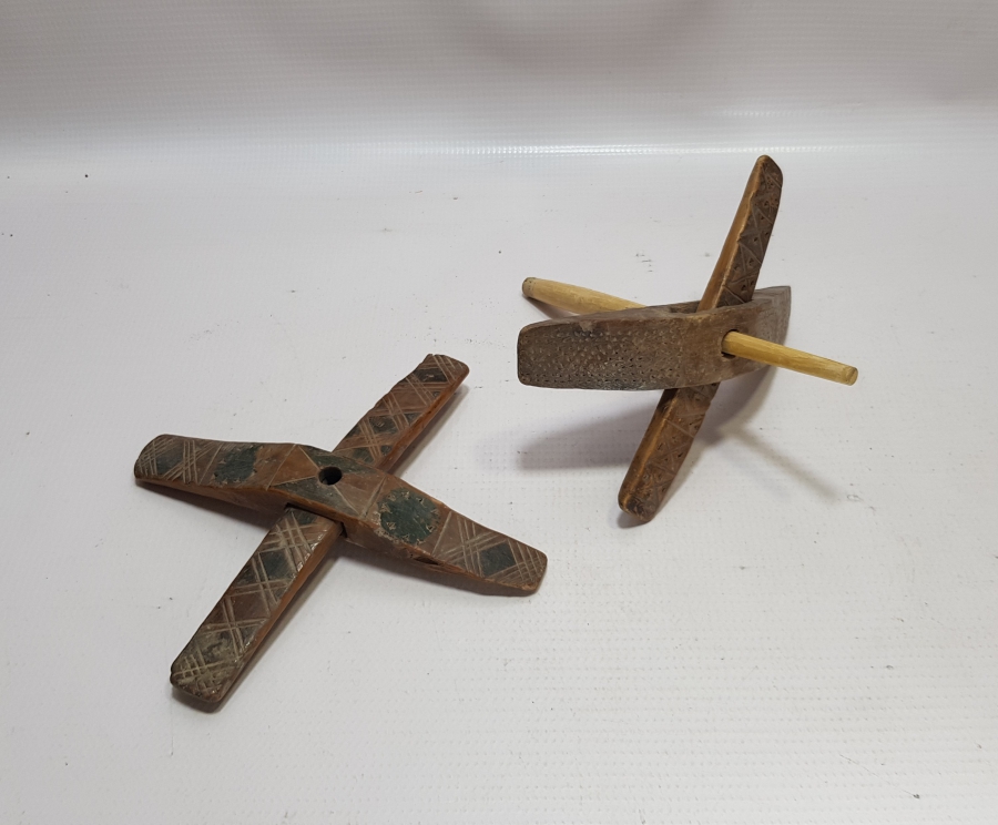 OSMANLI DÖNEMİ İKİ ADET AHŞAP KİRMAN