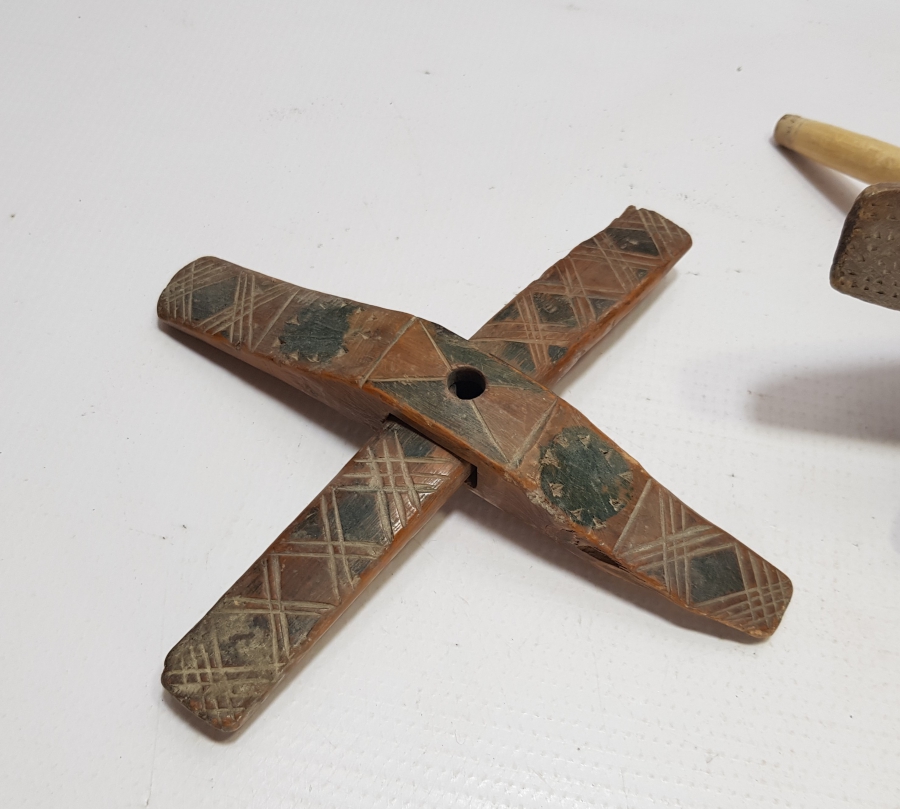 OSMANLI DÖNEMİ İKİ ADET AHŞAP KİRMAN