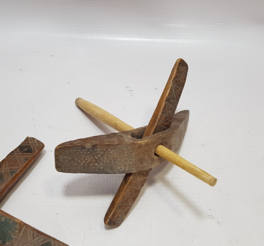 OSMANLI DÖNEMİ İKİ ADET AHŞAP KİRMAN