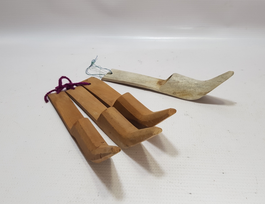 OSMANLI DÖNEMİ EL YAPIMI 4 ADET AHŞAP ELLİK