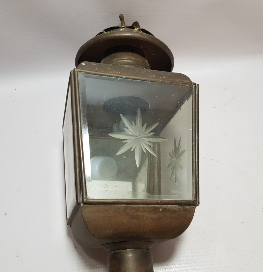 OSMANLI DÖNEMİ YÜKSEK KONDİSYONDA SARAY İŞİ NADİR KUŞLU FAYTON LAMBASI