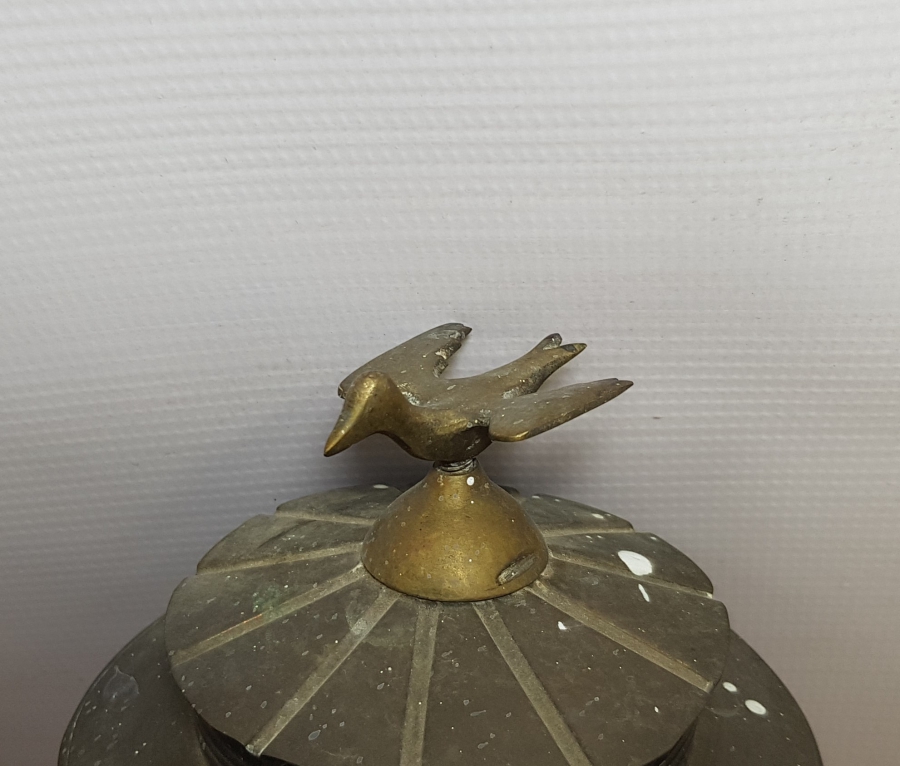 OSMANLI DÖNEMİ YÜKSEK KONDİSYONDA SARAY İŞİ NADİR KUŞLU FAYTON LAMBASI