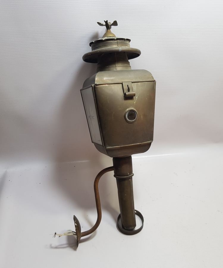 OSMANLI DÖNEMİ YÜKSEK KONDİSYONDA SARAY İŞİ NADİR KUŞLU FAYTON LAMBASI