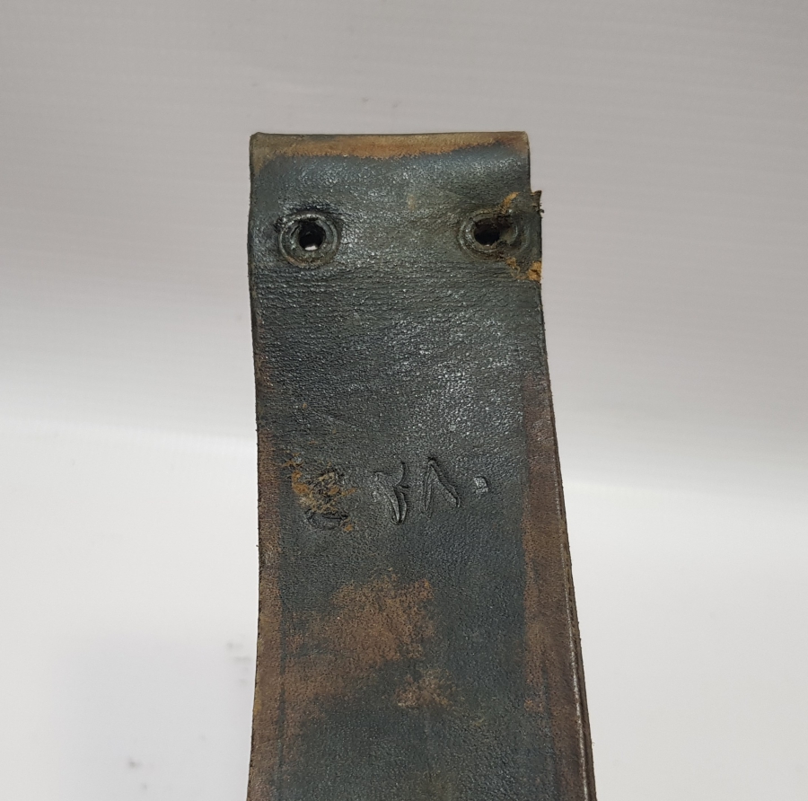 1. DÜNYA SAVAŞI DÖNEMİ ÜZERİ OSMANLICA YAZILI DERİ SUBAY KEMERİ