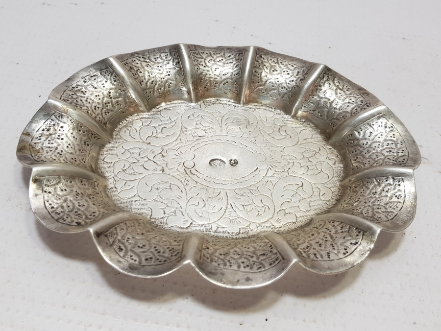 ABDÜLHAMİD HAN DÖNEMİ TUĞRALI GÜMÜŞ KAYMAK TABAĞI