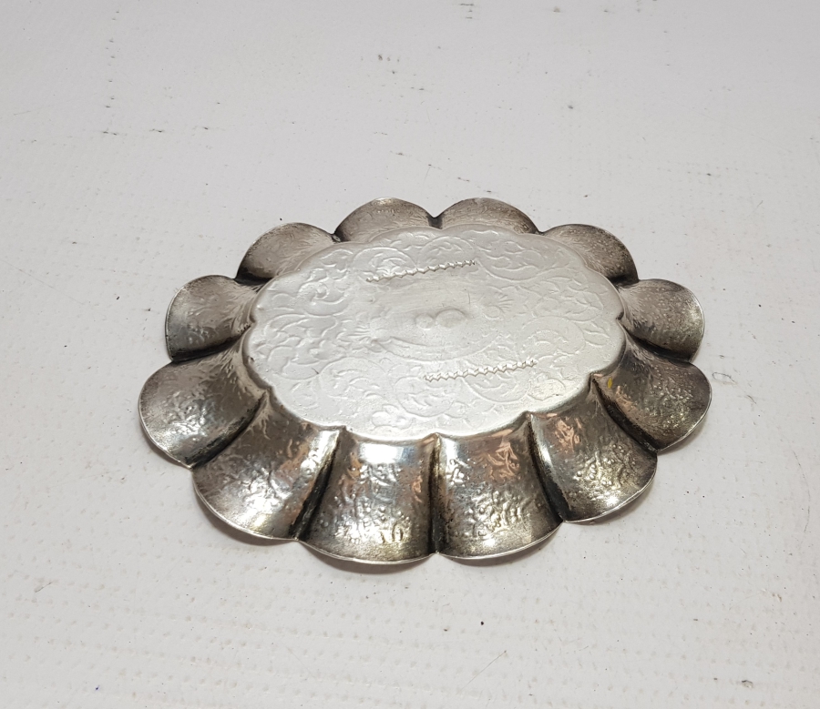 ABDÜLHAMİD HAN DÖNEMİ TUĞRALI GÜMÜŞ KAYMAK TABAĞI