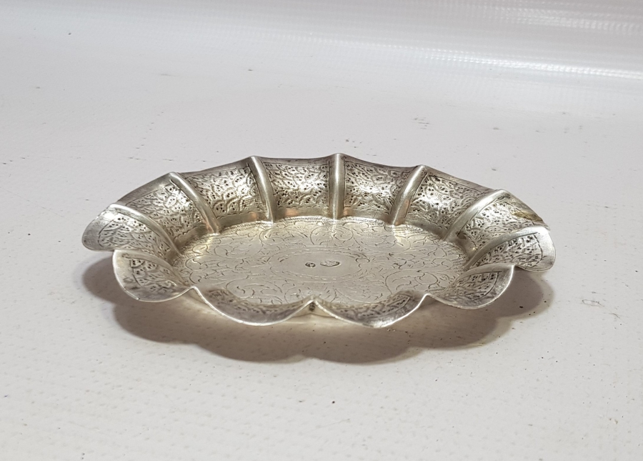 ABDÜLHAMİD HAN DÖNEMİ TUĞRALI GÜMÜŞ KAYMAK TABAĞI